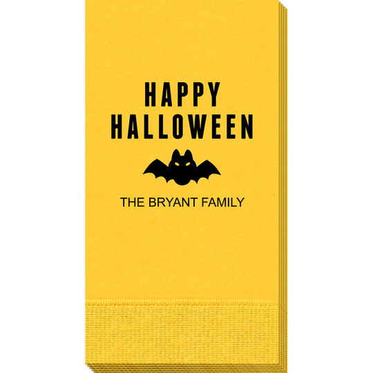 Happy Halloween Bat Guest Towels